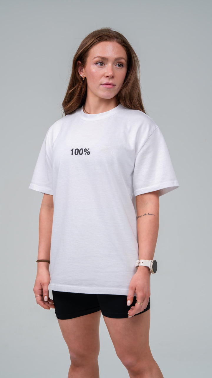 Women's / Unisex 100% MSN Tee Oversize- White