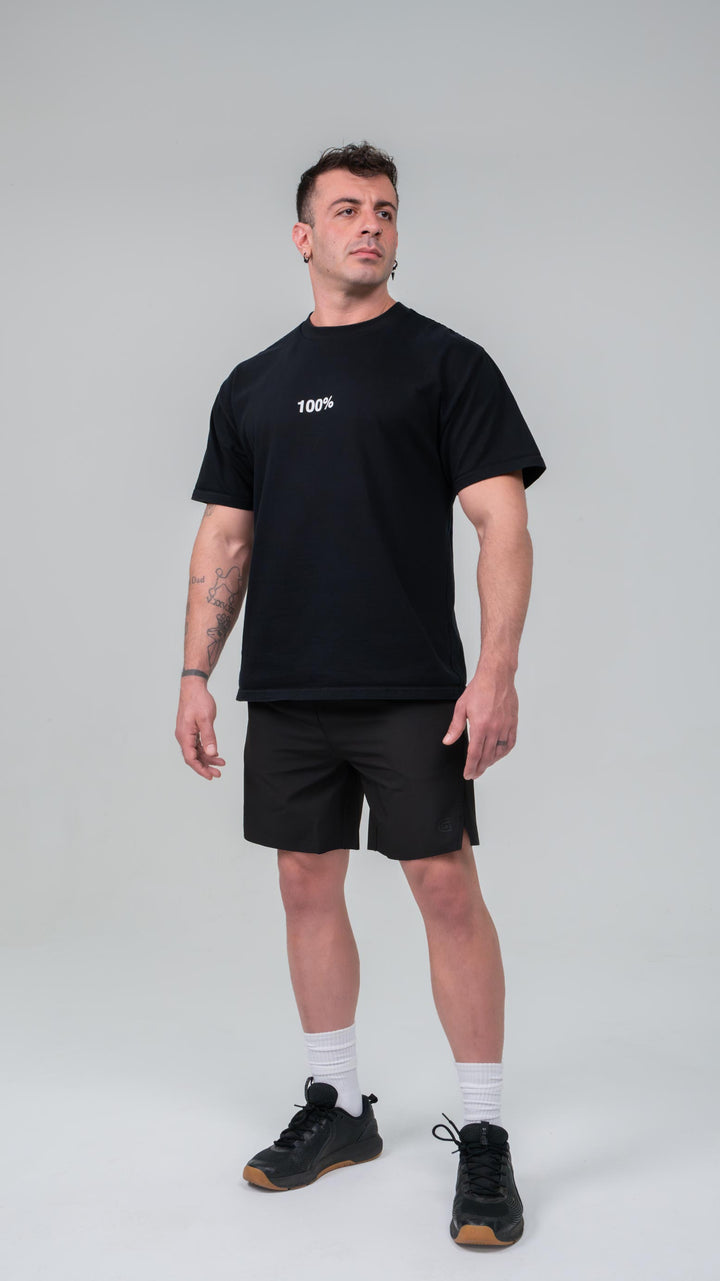 Men's / Unisex 100% MSN Tee Oversize- Black