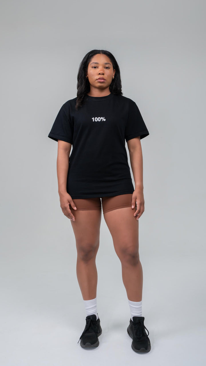 Women's / Unisex 100% MSN Tee Oversize- Black